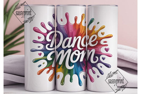 Dance Mom 20oz Tumbler Wrap Sublimation sassyprint 