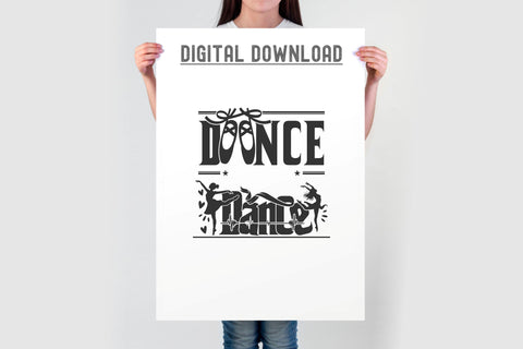 Dance Monogram SVG Bundle | Ballet Dancer Split Monogram Svg SVG TonisArtStudio 