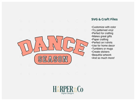 DANCE SEASON Laser SVG EPS Cut File SVG HarperNCo 