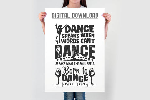 Dance Svg Bundle | Dancer Svg Cut Files | 15 Dancing Quotes and Signs SVG TonisArtStudio 