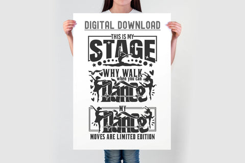 Dance Svg Bundle | Dancer Svg Cut Files | 15 Dancing Quotes and Signs SVG TonisArtStudio 