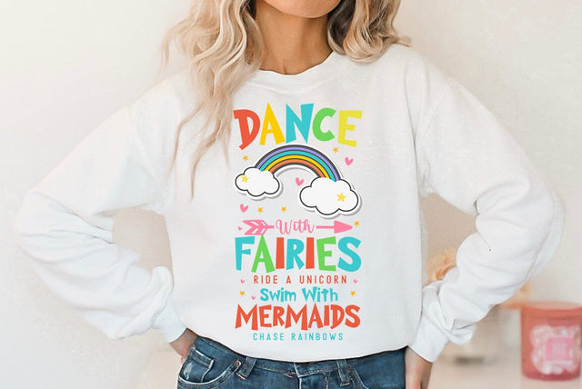 Dance With Fairies Ride A Unicorn SVG SVG FiveStarCrafting 