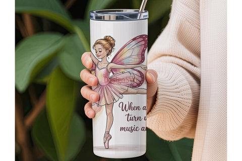 Dancing BalleTHSP 20oz Tumbler Wrap Sublimation DesignSVG 
