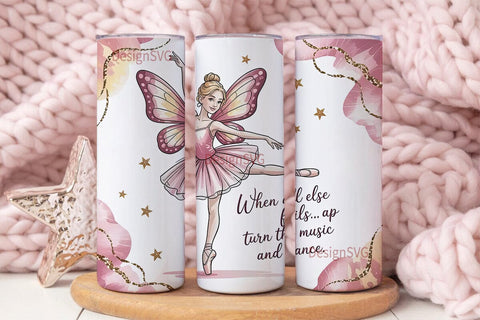 Dancing BalleTHSP 20oz Tumbler Wrap Sublimation DesignSVG 