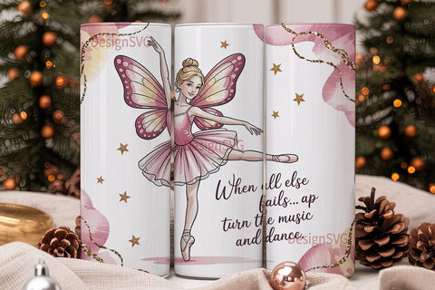 Dancing BalleTHSP 20oz Tumbler Wrap Sublimation DesignSVG 