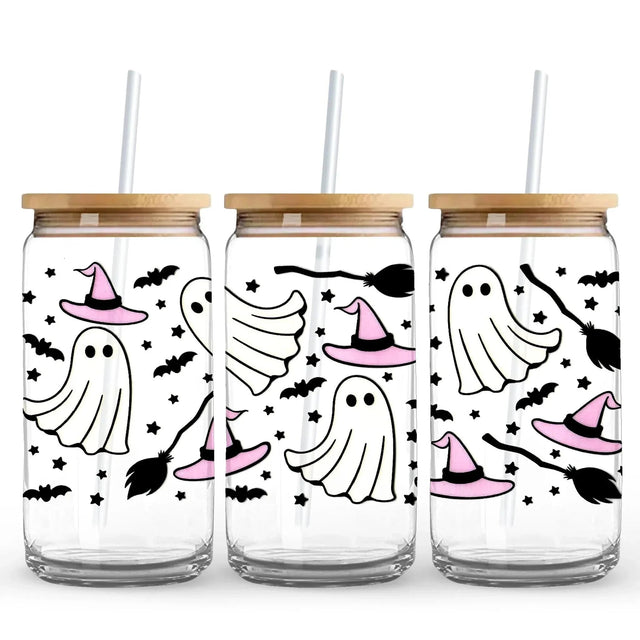 Dancing Ghosts & Magic Spells 9.7 x 4.3 UV DTF Wrap (Cup NOT Included) Physical DIY Craft Warehouse 