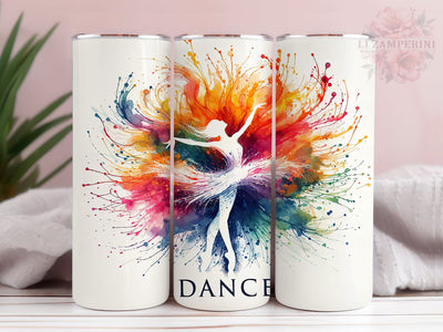 Dancing Girl 20oz Tumbler Wrap PNG, Dance Tumbler Png, Straight & Tapered Tumbler Wrap, Instant Digital Download Sublimation Li Zamperini 