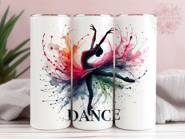 Dancing Girl 20oz Tumbler Wrap PNG, Dance Tumbler Png, Straight & Tapered Tumbler Wrap, Instant Digital Download Sublimation Li Zamperini 