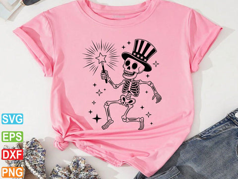 Dancing Skeleton 4th of July SVG SVG Creativeart88 