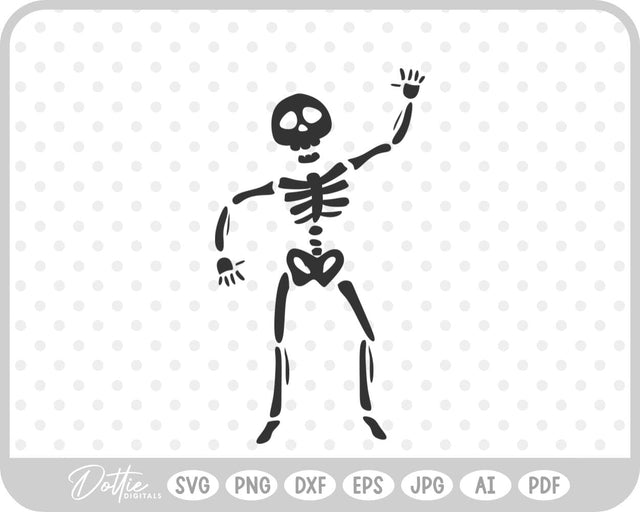 Dancing Skeleton SVG DottieDigitals 