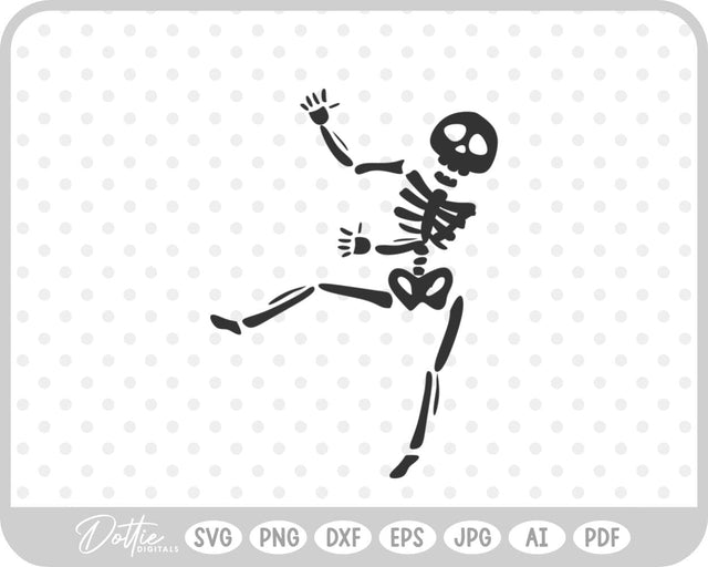 Dancing Skeleton SVG DottieDigitals 