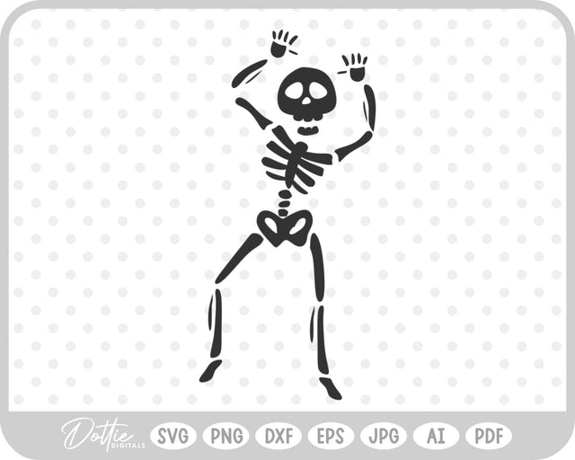 Dancing Skeleton SVG DottieDigitals 