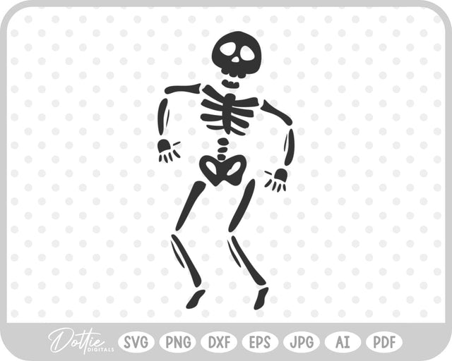 Dancing Skeleton SVG DottieDigitals 