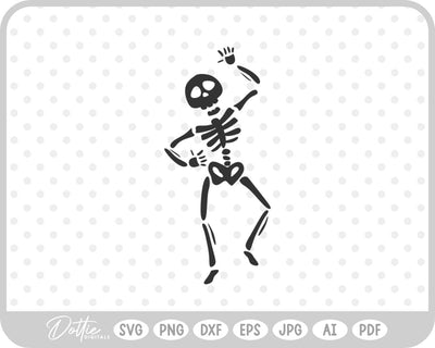 Dancing Skeleton SVG DottieDigitals 