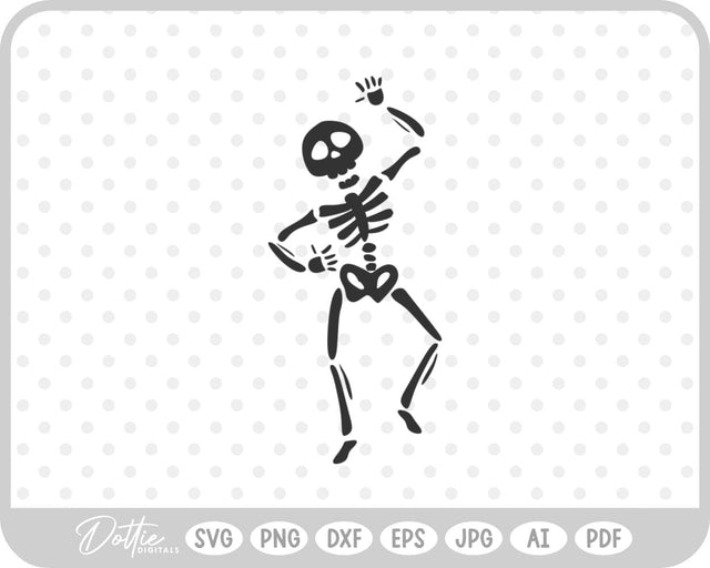 Dancing Skeleton SVG DottieDigitals 