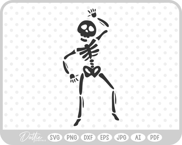 Dancing Skeleton SVG DottieDigitals 