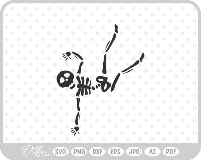 Dancing Skeleton SVG DottieDigitals 