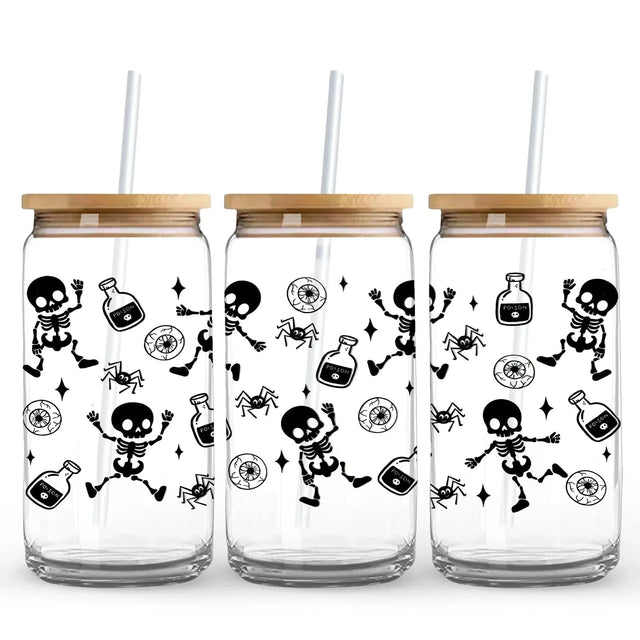 Dancing Skeletons 9.7 x 4.3 UV Wrap (Cup NOT Included) Physical DIY Craft Warehouse 