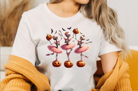 Dancing Skeletons PNG Clipart Design Sublimation SVGArt 