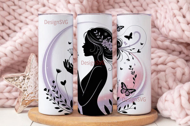 Dandelion Dream 20oz Tumbler Wrap Sublimation DesignSVG 