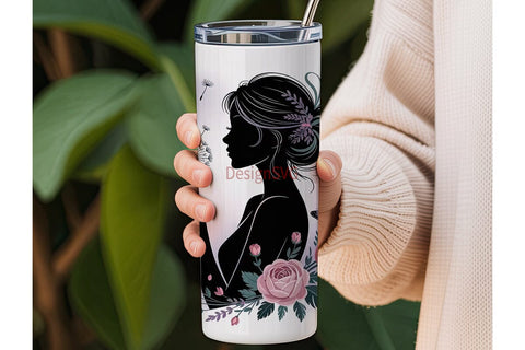Dandelion Dream 20oz Tumbler Wrap Sublimation DesignSVG 