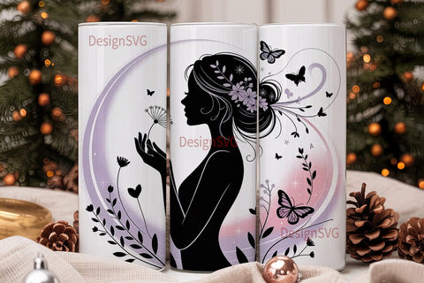Dandelion Dream 20oz Tumbler Wrap Sublimation DesignSVG 