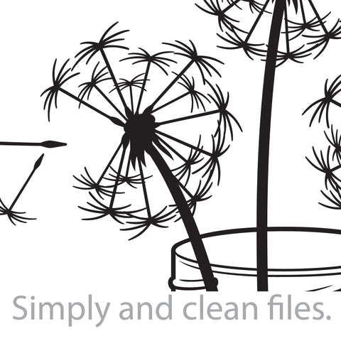 Dandelion in Jar SVG TribaliumArtSF 