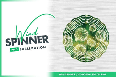 Dandelion Seed Heads with Green Background and Bokeh Effect Illustration Sublimation Regulrcrative 