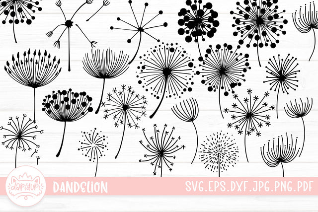 Dandelion SVG Cut File Bundle SVG dapiyupi store 