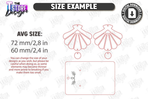 Dangle Earrings Laser Cut Bundle | Geometric Earrings | Pendant Earrings | Jewelry | Accessories | Boho Design | Geometric Jewelry | Modern Hanging Earrings | CNC Files SVG The T Store Design 