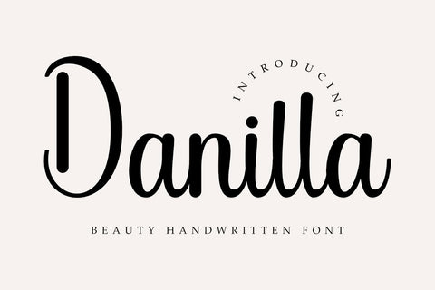 Danilla - Beautiful Handwritten Font Masyafi Studio 