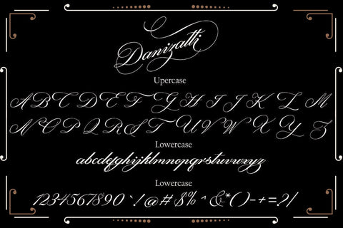 Danizatti script Font Slex Creative 