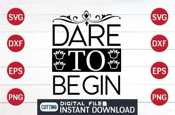 Dare to begin svg SVG designer krishna 