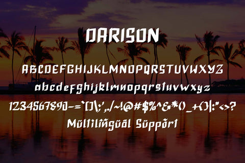 Darison Font Prasetya Letter 