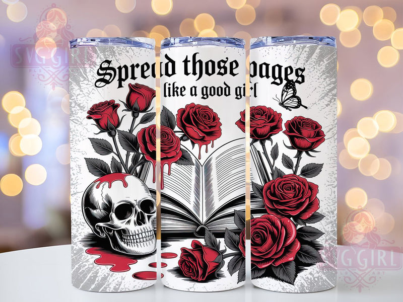 Dark Academia Book Lover Tumbler, Gothic Reading Gift, Fantasy Reader Present, Bookworm Drinkware, Dark Academia Cup, Literary Gift Design, Sublimation Template Sublimation SvggirlplusArt 