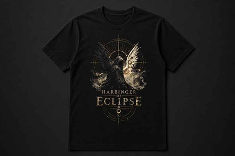 Dark Angel PNG | Gothic Eclipse Sublimation Design SVG BillahCrafts 