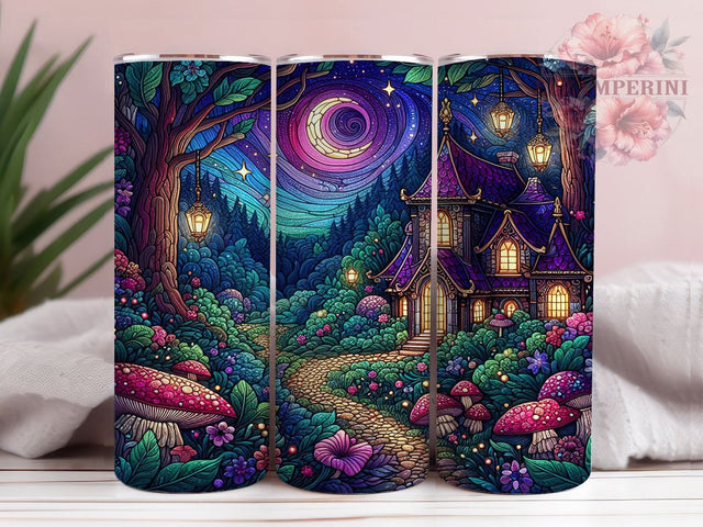 Dark Cottagecore Mushroom Tumbler Wrap, Mushroom Tumbler Wrap, 20Oz Sublimation Design, Gothic Cottagecore Cup, Woodland Mushroom Drinkware, Rustic Forest Tumbler, Boho Nature Wrap Sublimation Li Zamperini 