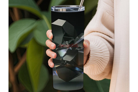 Dark Crystal Texture Tumbler Wrap Sublimation DesignSVG 