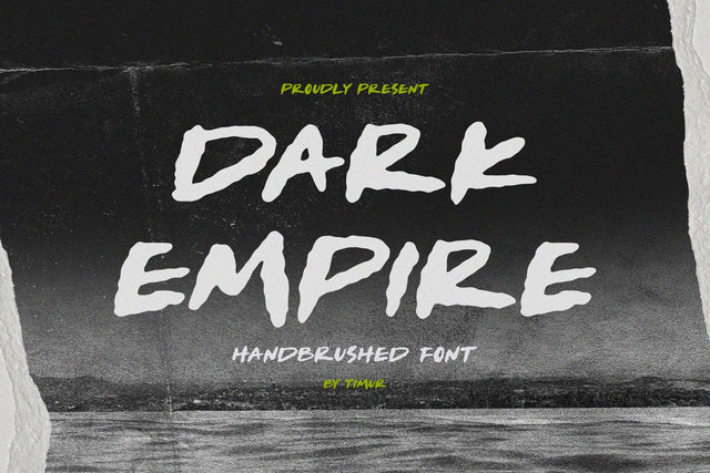 Dark Empire - Handbrushed Font Font Timur type 