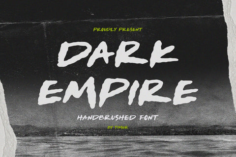 Dark Empire - Handbrushed Font Font Timur type 