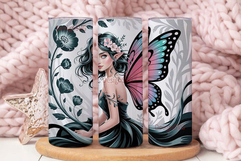 Dark Fairy Fantasy 20oz Tumbler Wrap Sublimation DesignSVG 