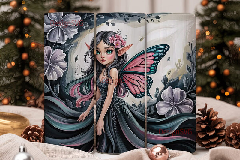 Dark Fairy Fantasy 20oz Tumbler Wrap Sublimation DesignSVG 
