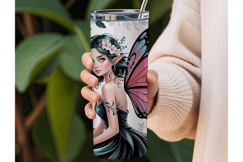 Dark Fairy Fantasy 20oz Tumbler Wrap Sublimation DesignSVG 