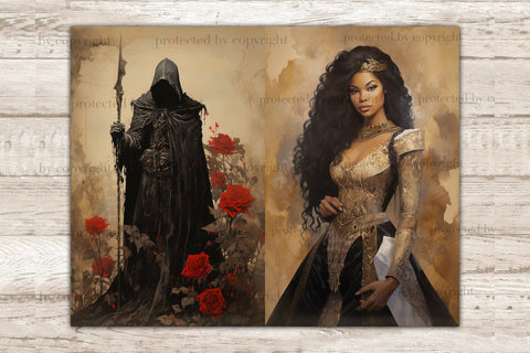 Dark Fantasy Ephemera | Junk Journal Paper Bundle SVG GlamArtZhanna 