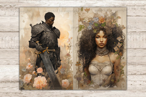 Dark Fantasy Ephemera | Junk Journal Paper Bundle SVG GlamArtZhanna 