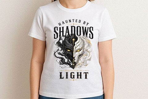 Dark Fantasy PNG Haunted By Shadows Protected By Light Download SVG BillahCrafts 