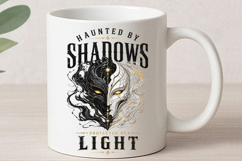 Dark Fantasy PNG Haunted By Shadows Protected By Light Download SVG BillahCrafts 