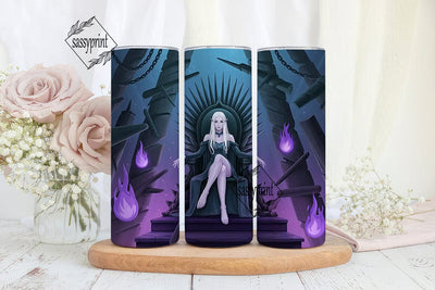 Dark Fantasy Queen 20oz Tumbler Wrap Sublimation sassyprint 