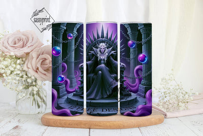 Dark Fantasy Queen 20oz Tumbler Wrap Sublimation sassyprint 