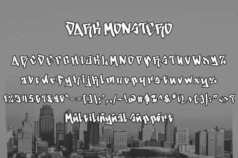 Dark Monstero Font Prasetya Letter 